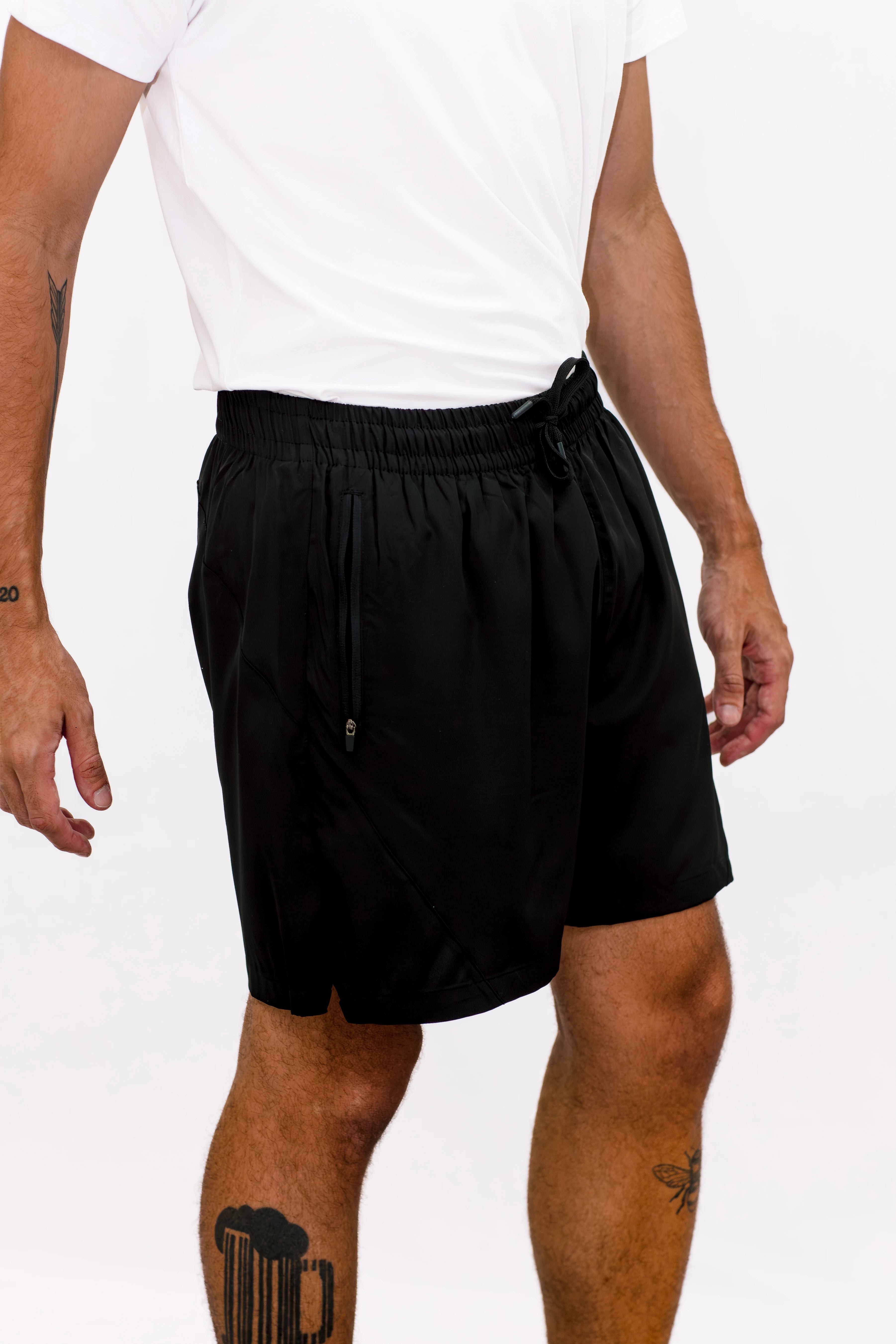 Short Tactel com Elastano e Zíper - Ideal para o seu treino