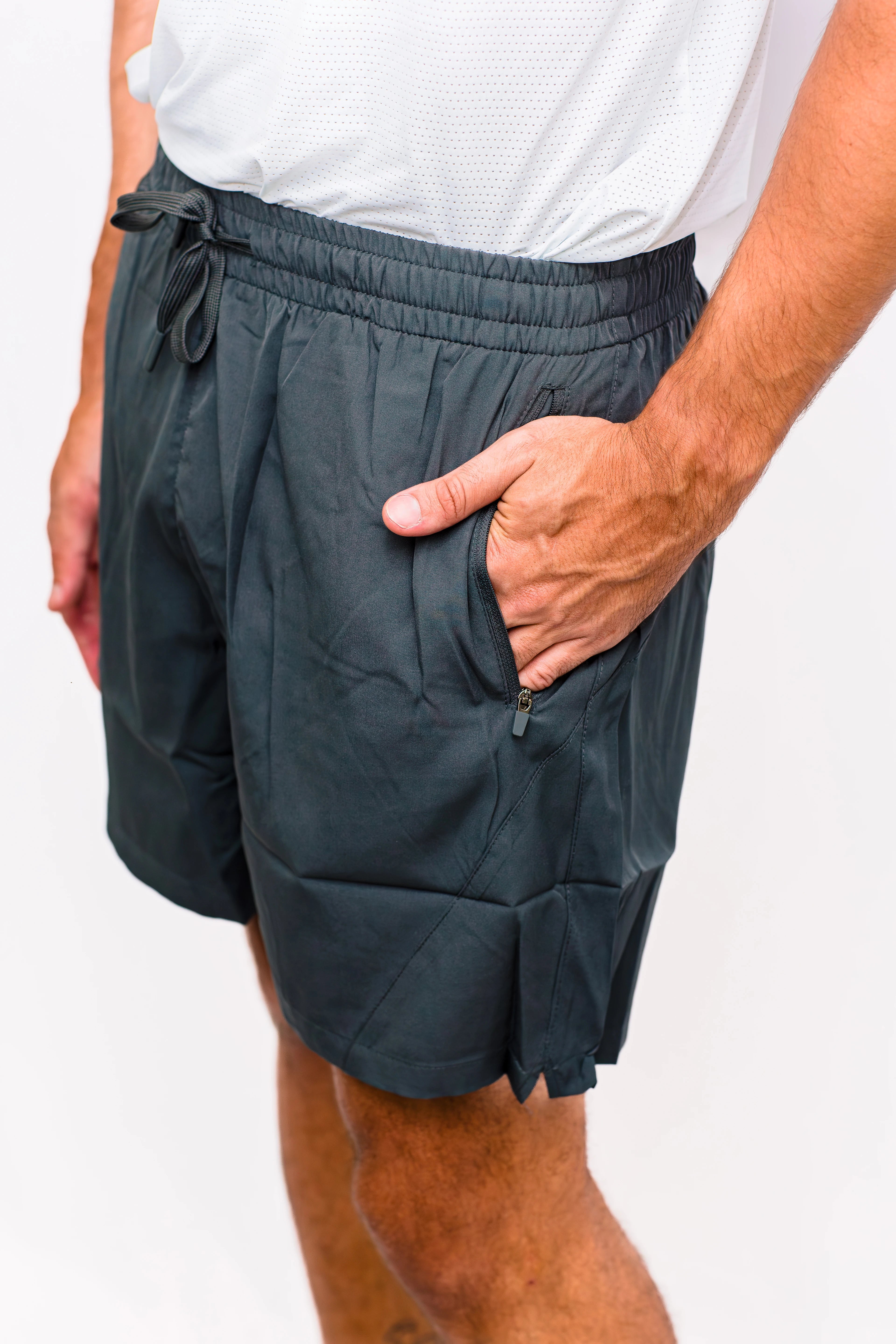 Short Tactel com Elastano e Zíper - Ideal para o seu treino