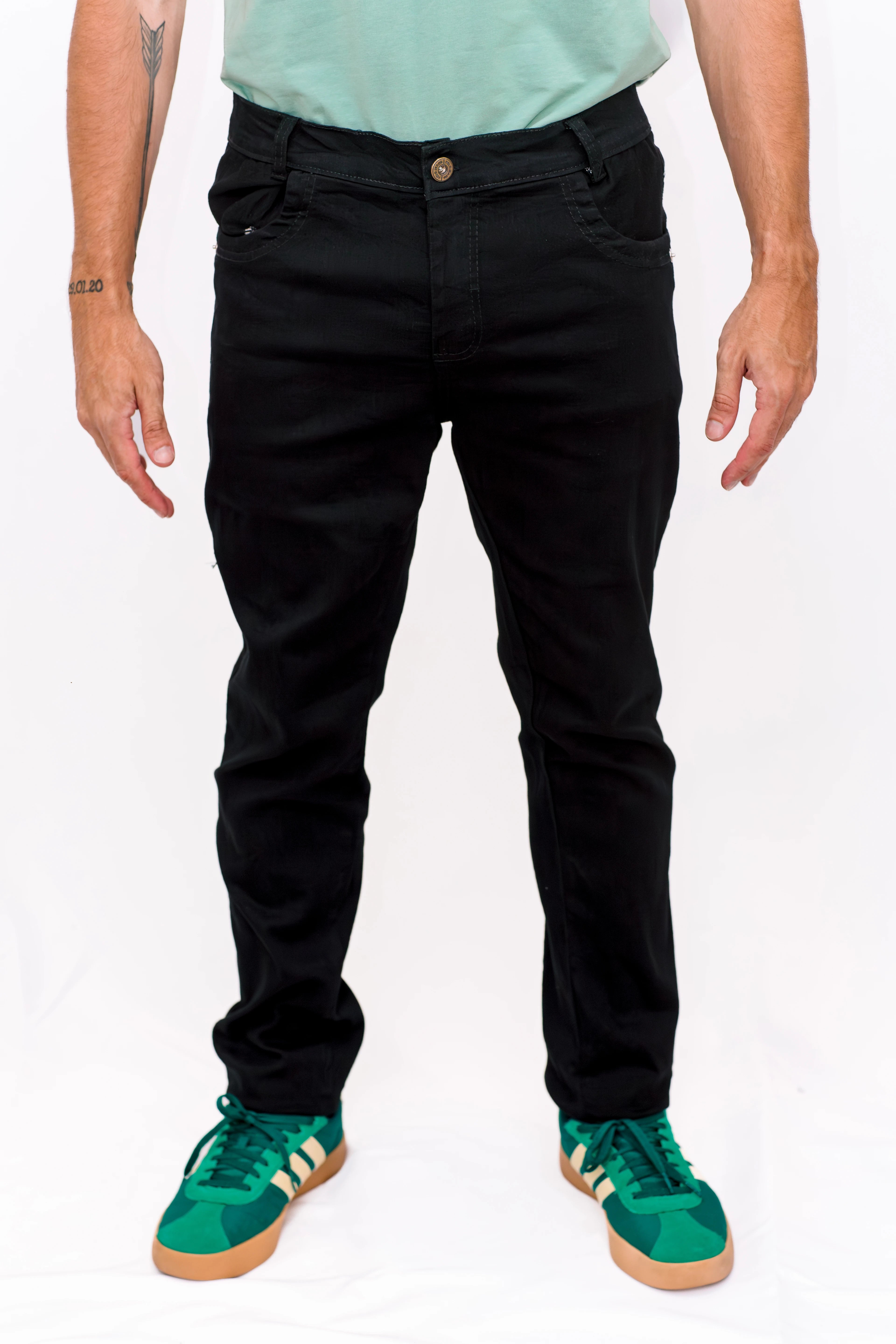 Calça Jeans Masculina com Lycra – Modelagem Básica e Confortável | Balix