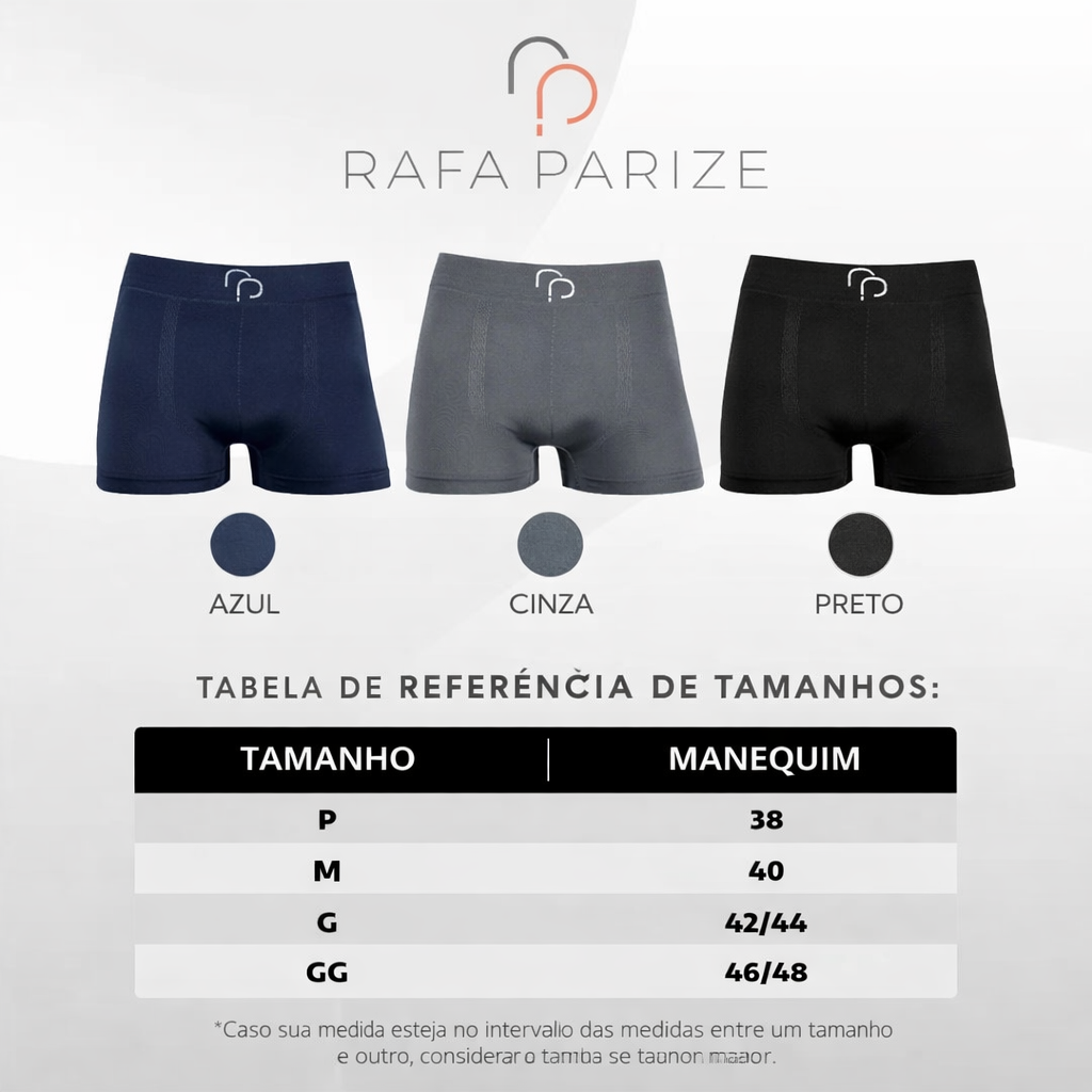 KIT CUECA BOXER ALTOMAX CONFORT BASIC 21016