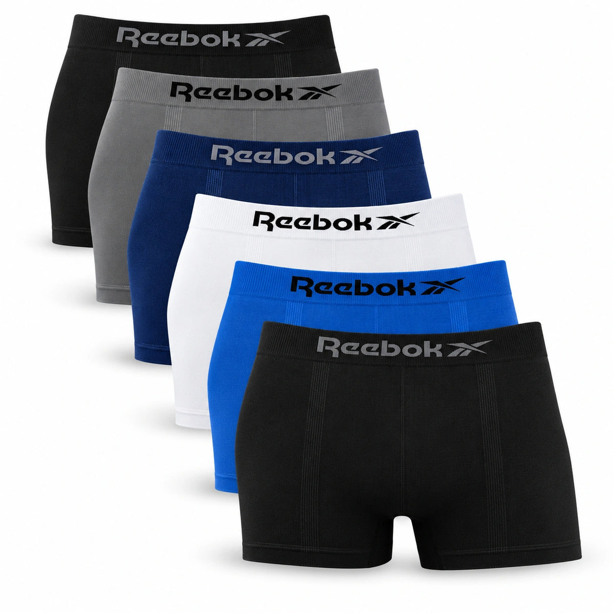Kit 6 Cuecas Boxer Masculinas Reebok