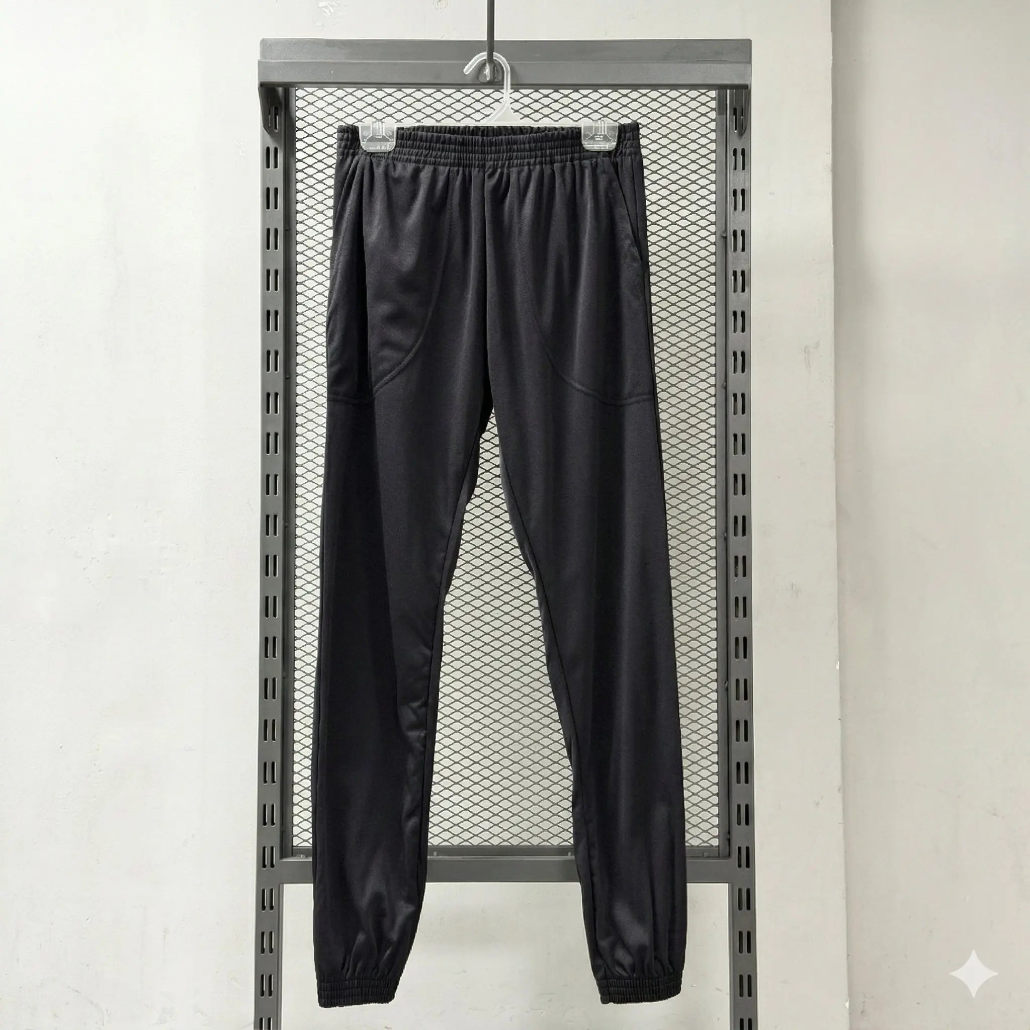 Calça Moletinho Felpado Jogger com Punho | Elástico Largo Confortável | Preto e Marinho |