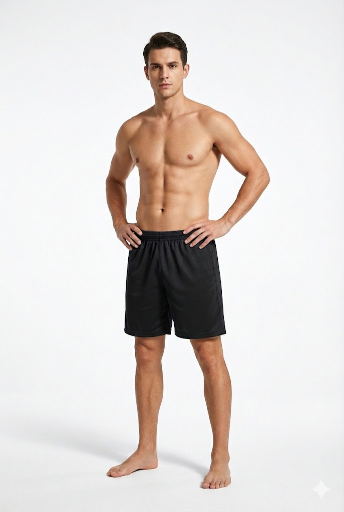 Short de Helanca Básico sem Bolso