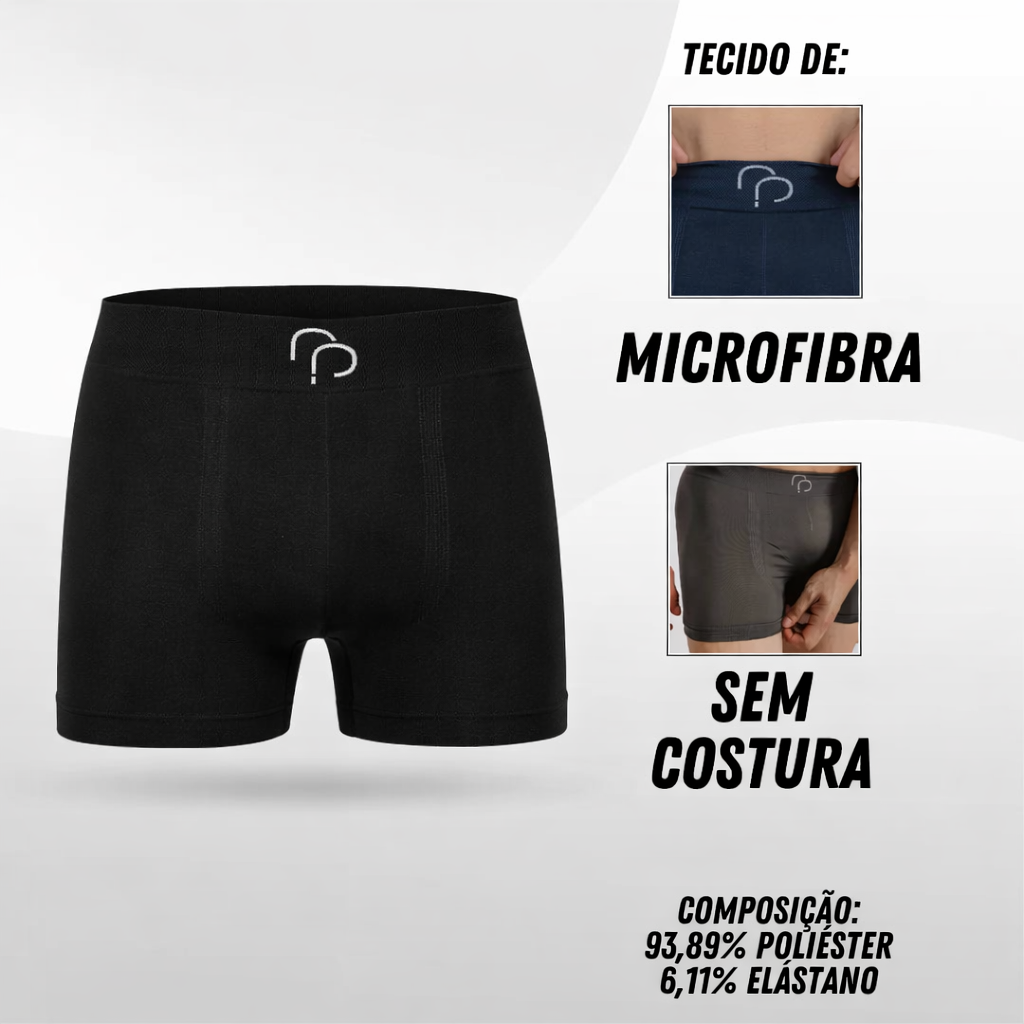 KIT CUECA BOXER ALTOMAX CONFORT BASIC 21016