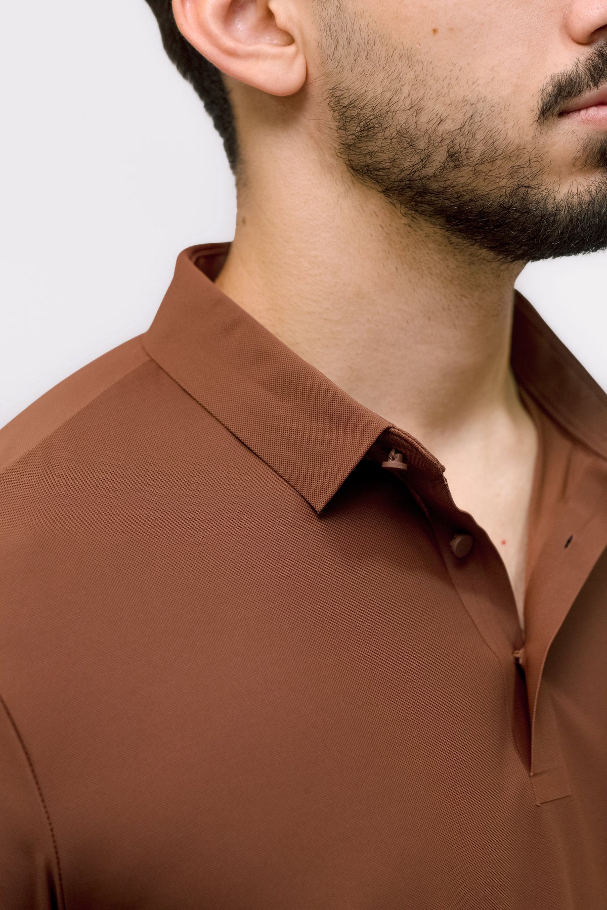 Camisa Polo Masculina Sem Costura em Poliamida