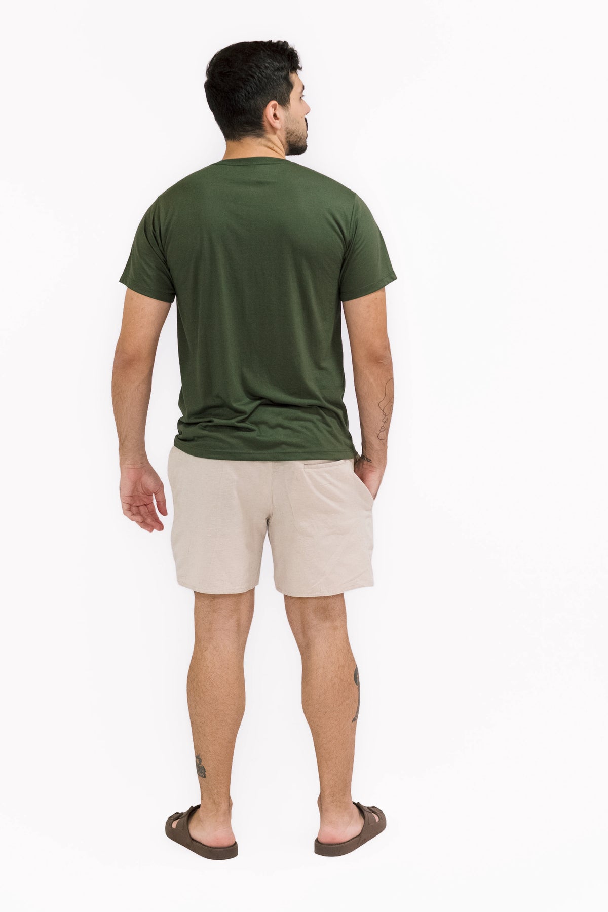 Short VSport Mauricinho Esporte Fino – look completo visto de costas